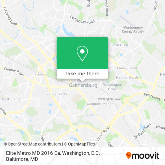 Elite Metro MD 2016 Ea map