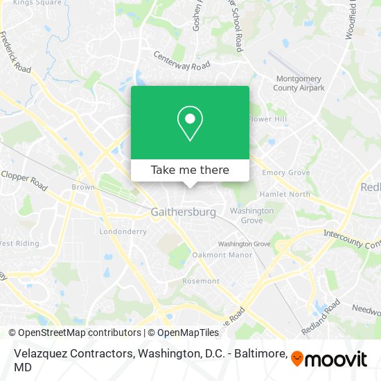 Velazquez Contractors map