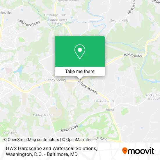 HWS Hardscape and Waterseal Solutions map