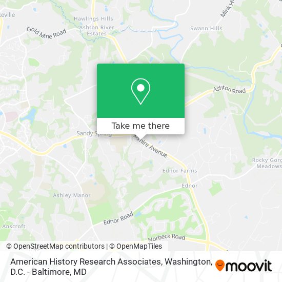 Mapa de American History Research Associates