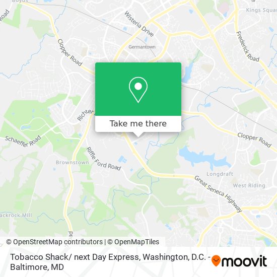 Tobacco Shack/ next Day Express map