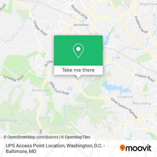 UPS Access Point Location map