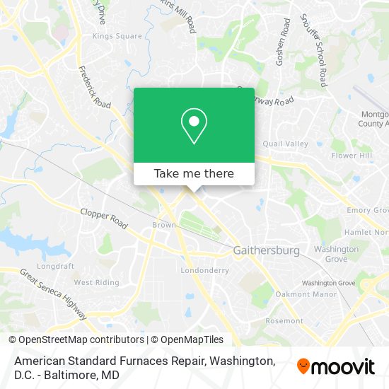 Mapa de American Standard Furnaces Repair