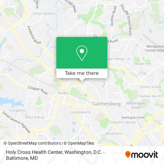 Mapa de Holy Cross Health Center