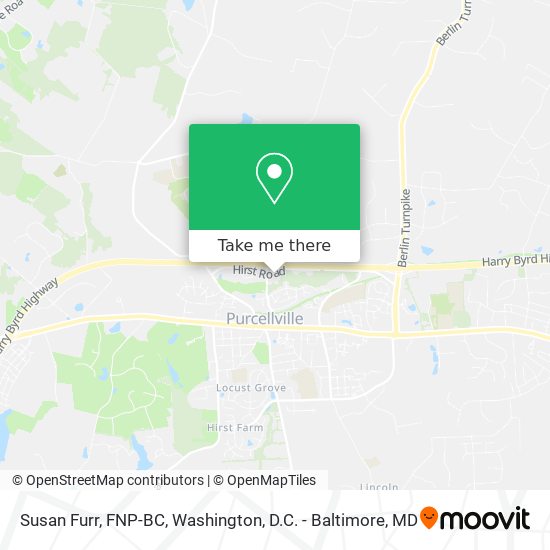 Mapa de Susan Furr, FNP-BC