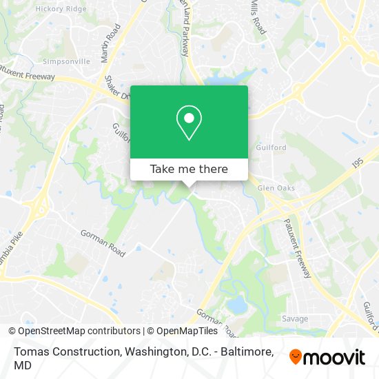 Tomas Construction map