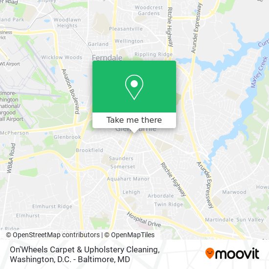 On'Wheels Carpet & Upholstery Cleaning map