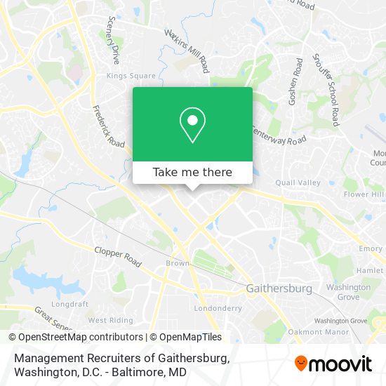 Management Recruiters of Gaithersburg map