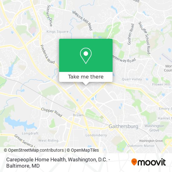 Carepeople Home Health map