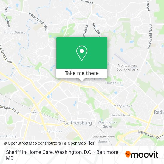 Sheriff in-Home Care map