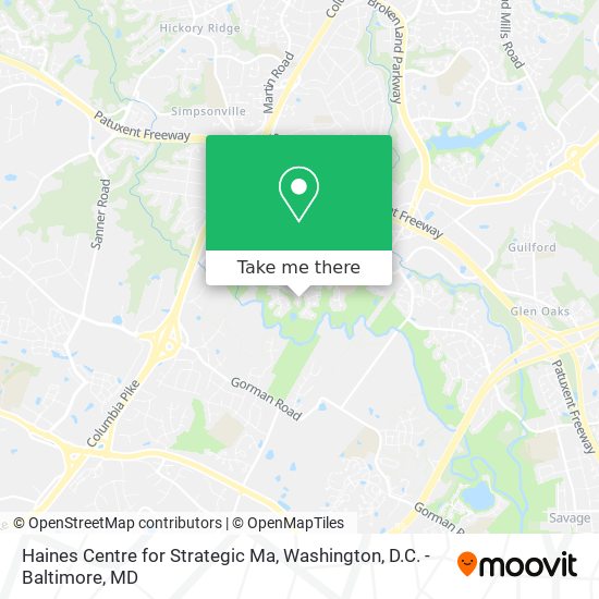 Haines Centre for Strategic Ma map