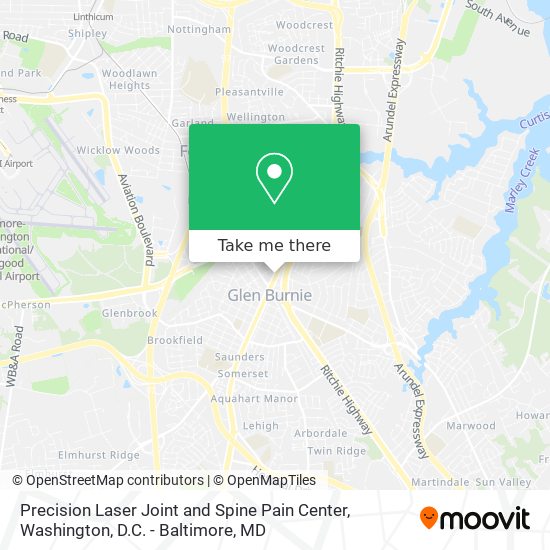 Precision Laser Joint and Spine Pain Center map