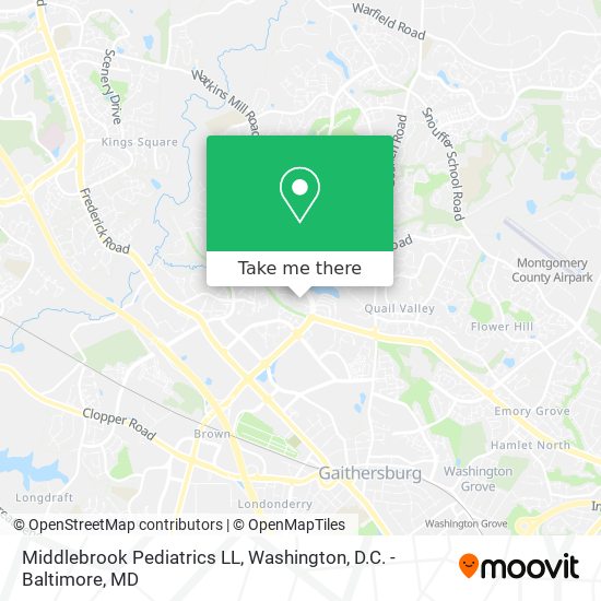 Middlebrook Pediatrics LL map