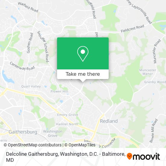 Delcoline Gaithersburg map