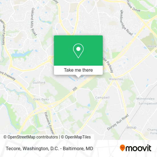Mapa de Tecore