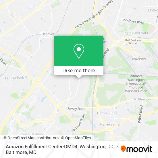Amazon Fulfillment Center-DMD4 map