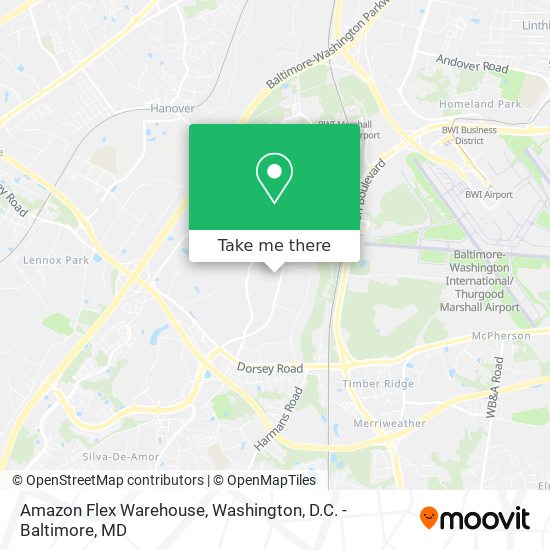 Amazon Flex Warehouse map
