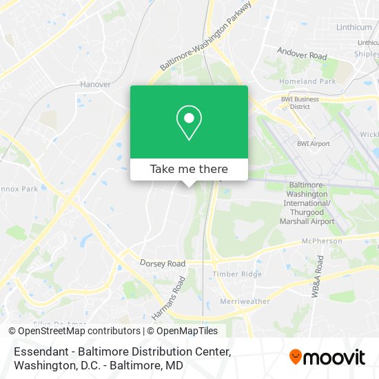 Mapa de Essendant - Baltimore Distribution Center