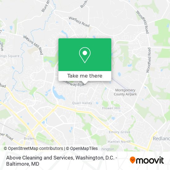 Above Cleaning and Services map