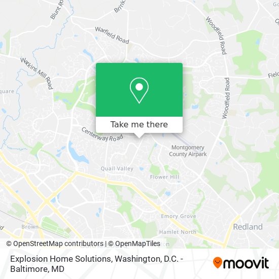 Explosion Home Solutions map