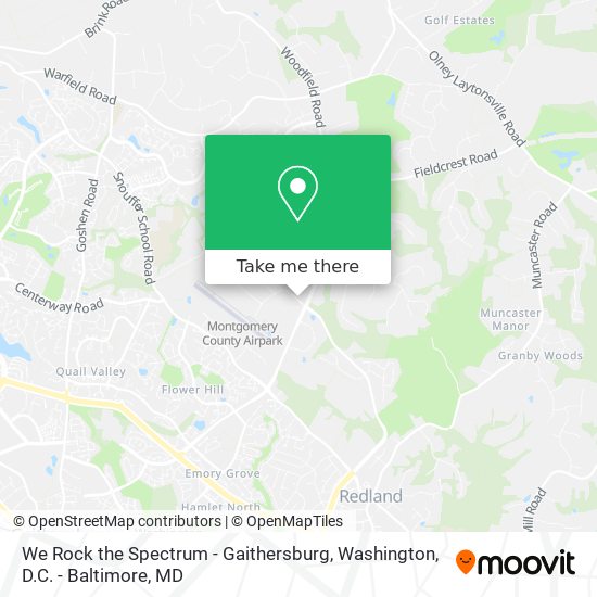 Mapa de We Rock the Spectrum - Gaithersburg