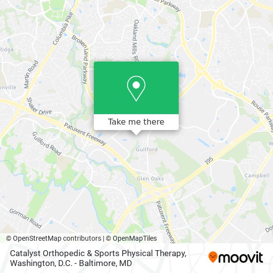 Catalyst Orthopedic & Sports Physical Therapy map