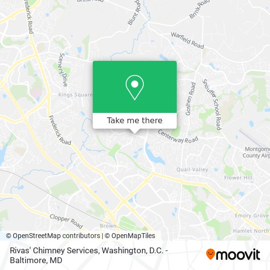 Rivas' Chimney Services map