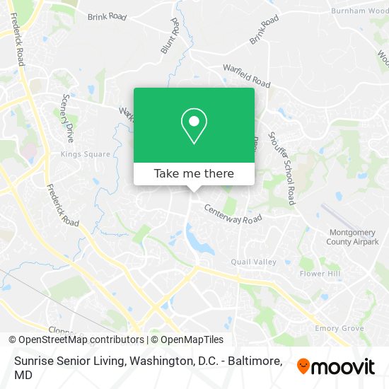 Sunrise Senior Living map