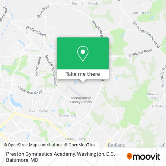 Mapa de Preston Gymnastics Academy
