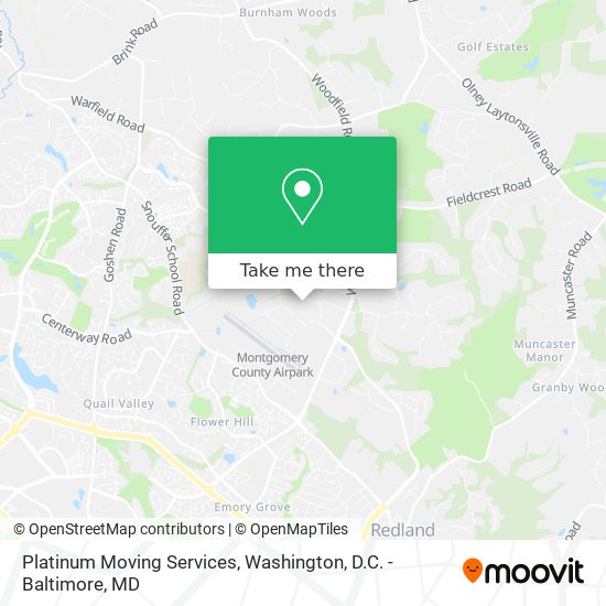 Mapa de Platinum Moving Services