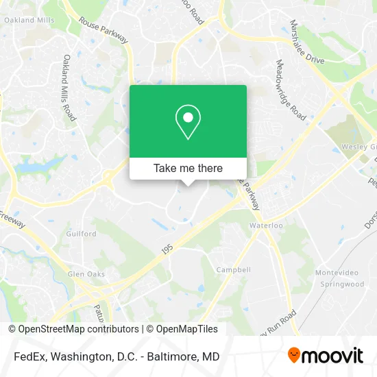 Mapa de FedEx