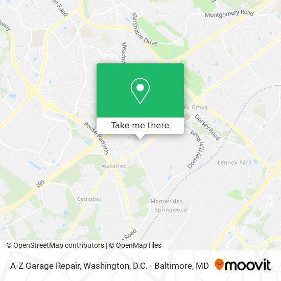Mapa de A-Z Garage Repair