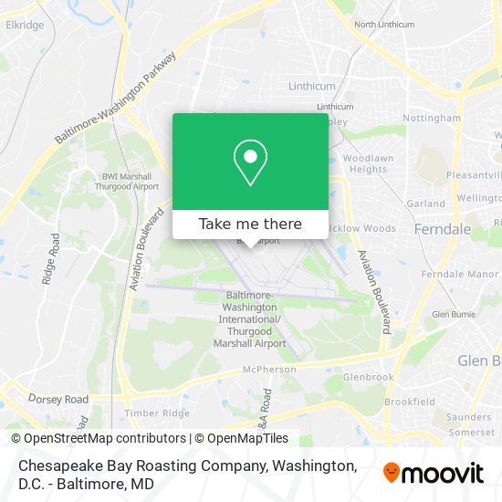 Mapa de Chesapeake Bay Roasting Company