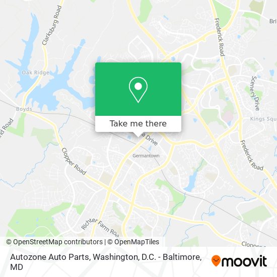 Autozone Auto Parts map