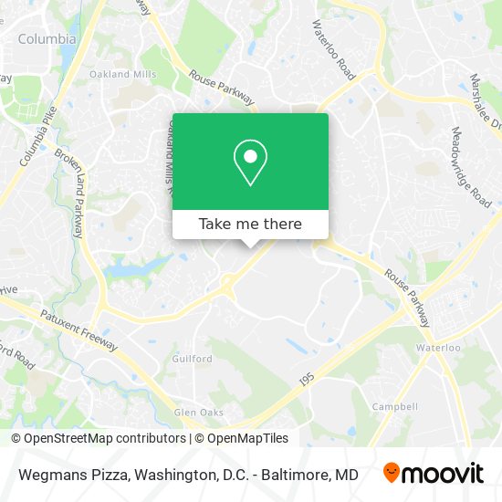 Wegmans Pizza map