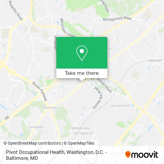 Pivot Occupational Health map