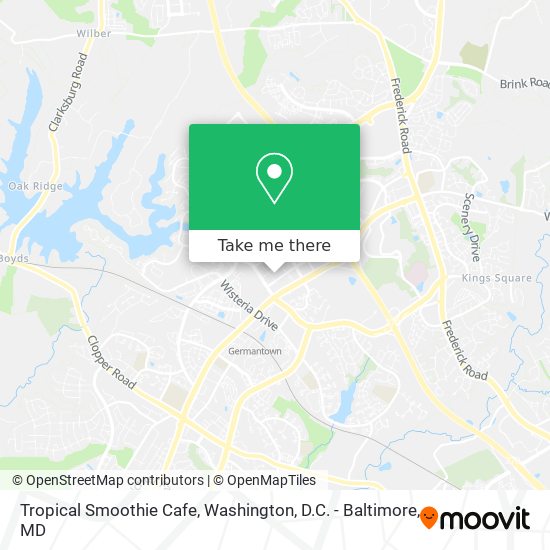 Tropical Smoothie Cafe map