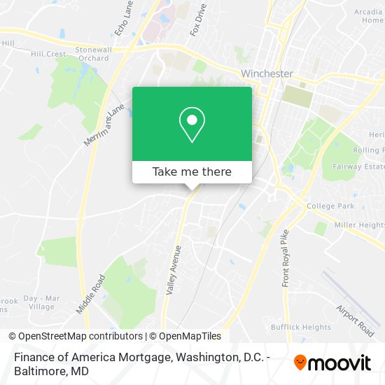 Finance of America Mortgage map