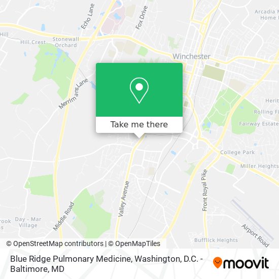 Mapa de Blue Ridge Pulmonary Medicine