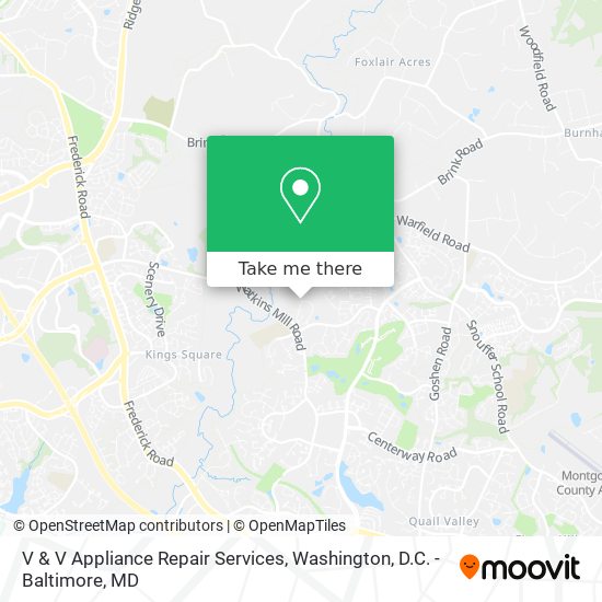 V & V Appliance Repair Services map