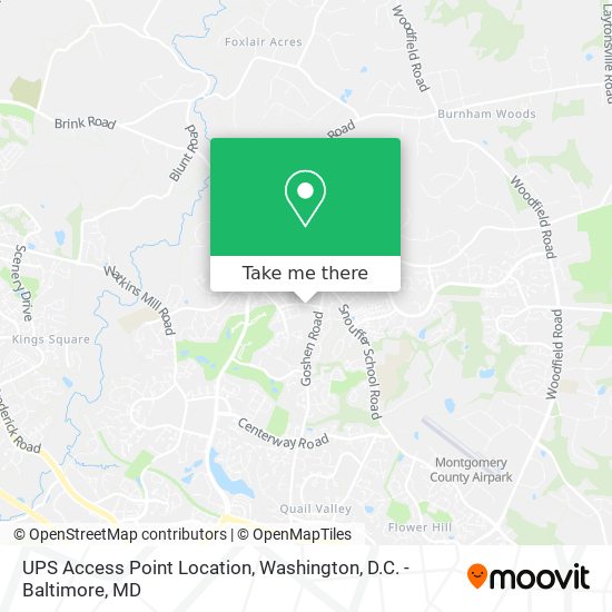 Mapa de UPS Access Point Location