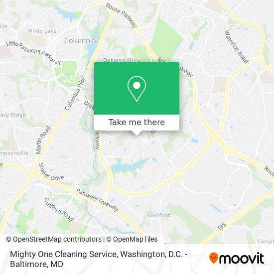 Mapa de Mighty One Cleaning Service