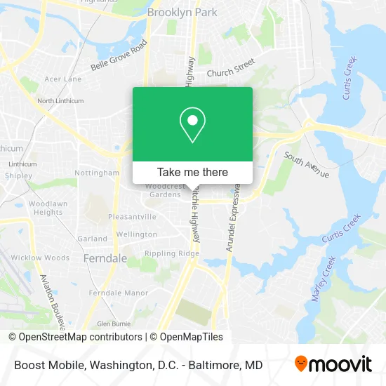 Boost Mobile map