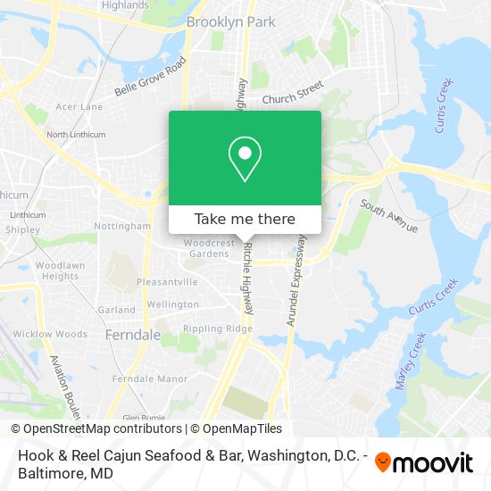 Mapa de Hook & Reel Cajun Seafood & Bar