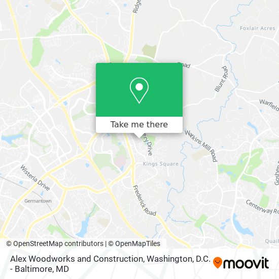 Alex Woodworks and Construction map