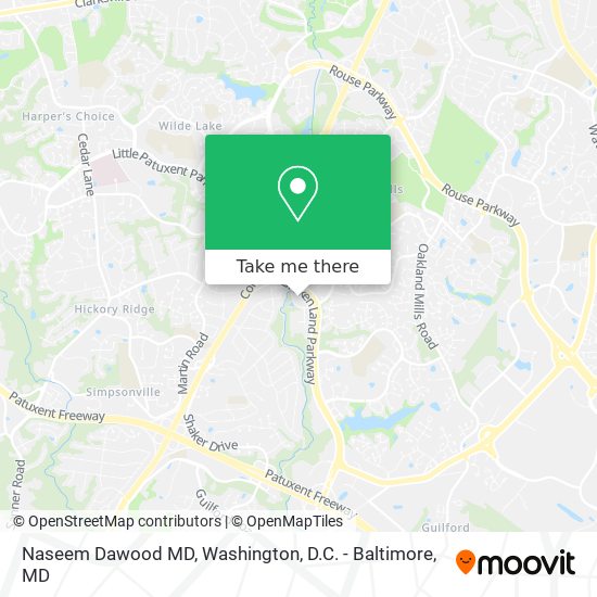 Naseem Dawood MD map