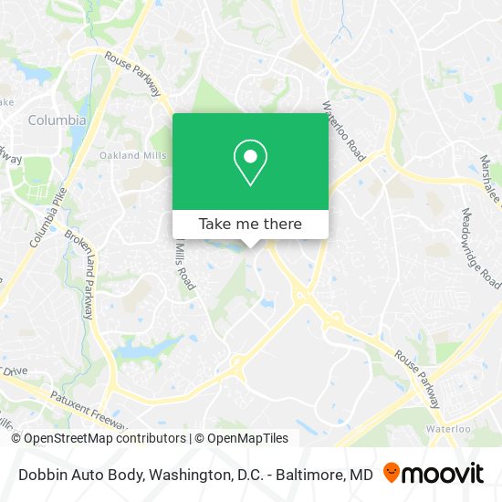 Dobbin Auto Body map