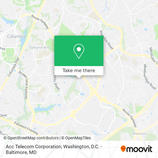 Acc Telecom Corporation map