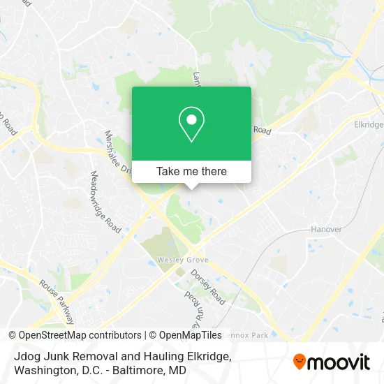 Jdog Junk Removal and Hauling Elkridge map
