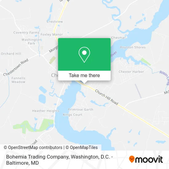 Bohemia Trading Company map